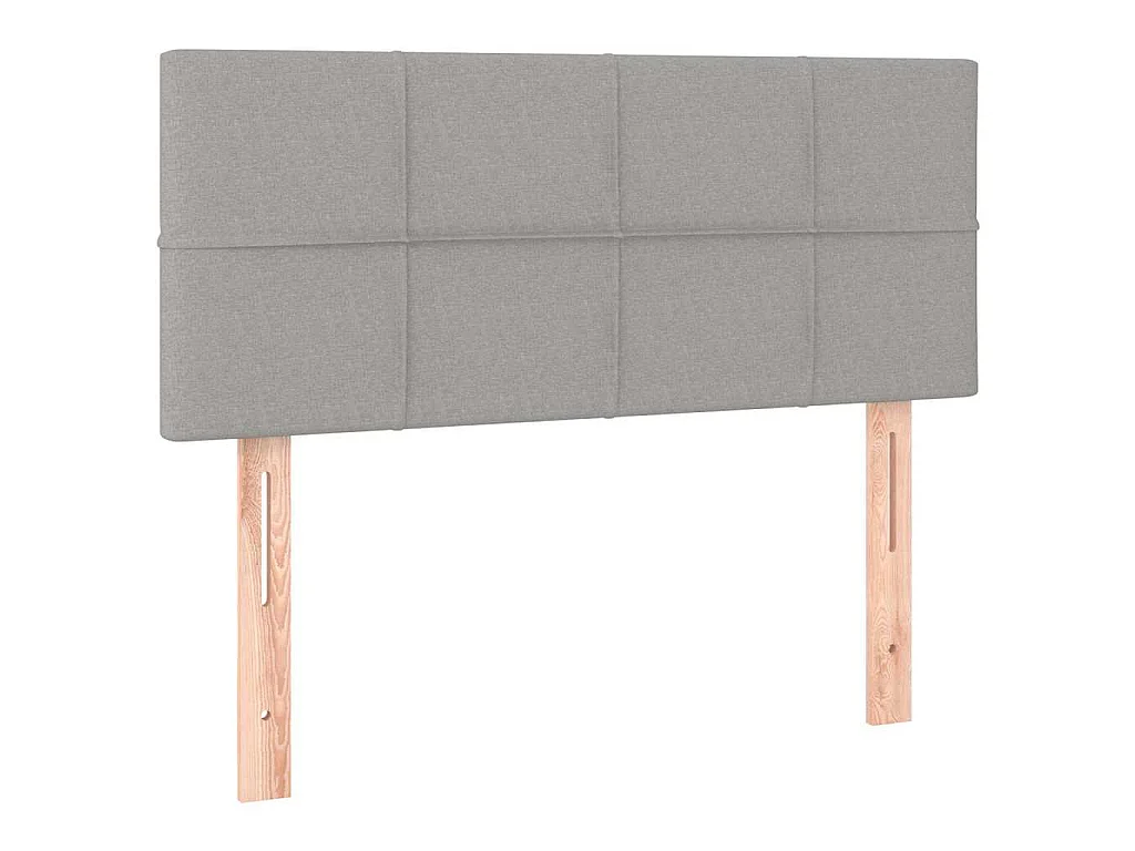 Tête de lit Gris clair 100x5x78/88 cm Tissu