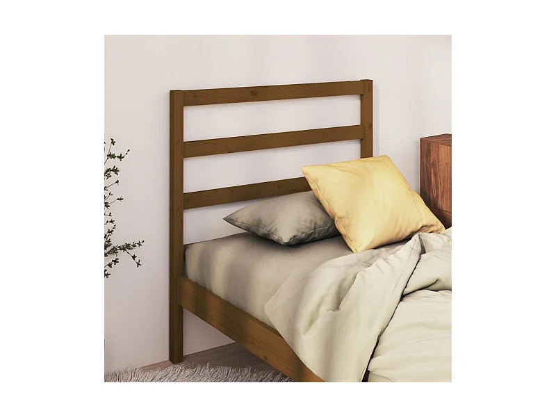 Tête de lit Marron miel 95x4x100 cm Bois massif de pin