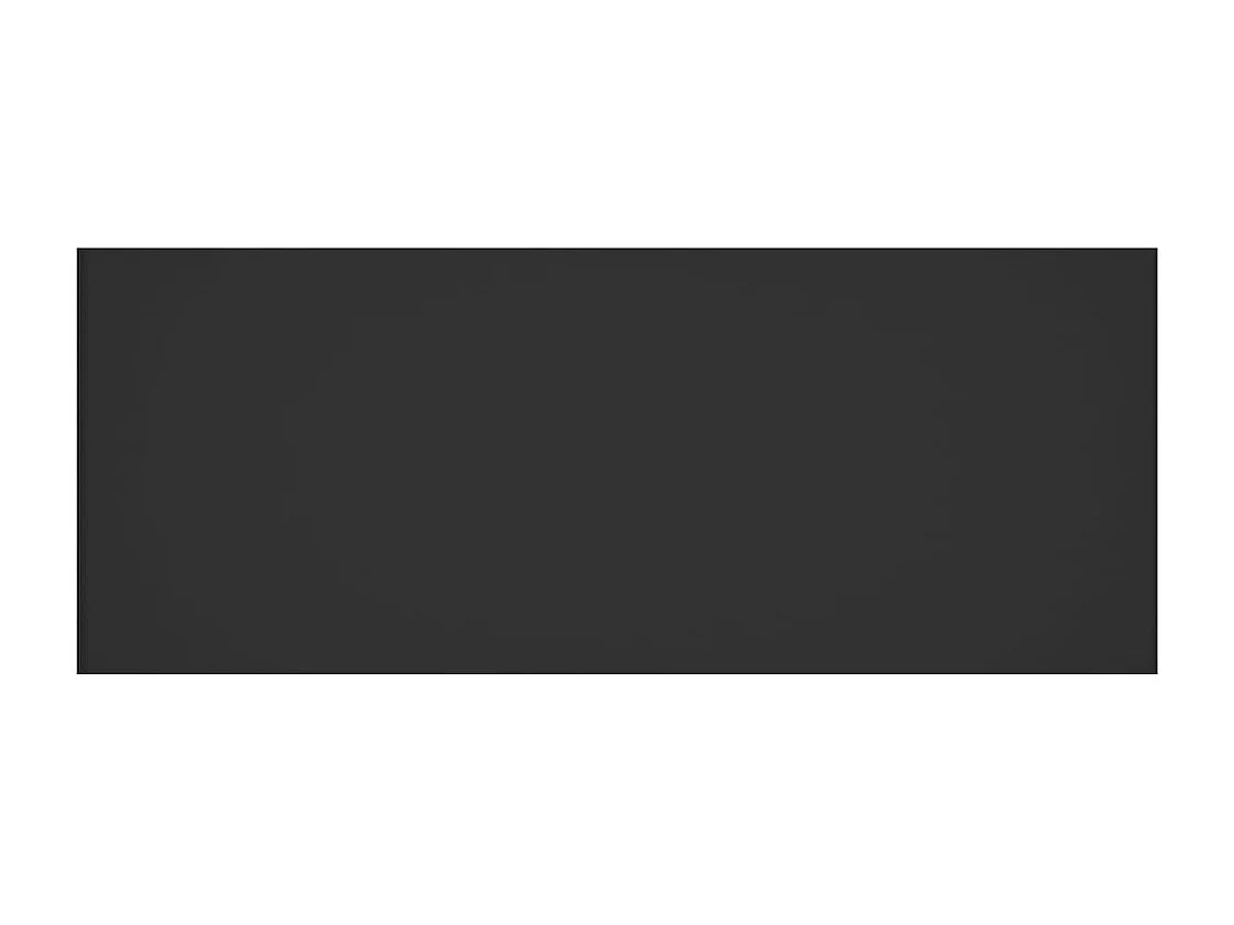 Tête de lit Noir 200x1,5x80 cm Bois d'ingénierie