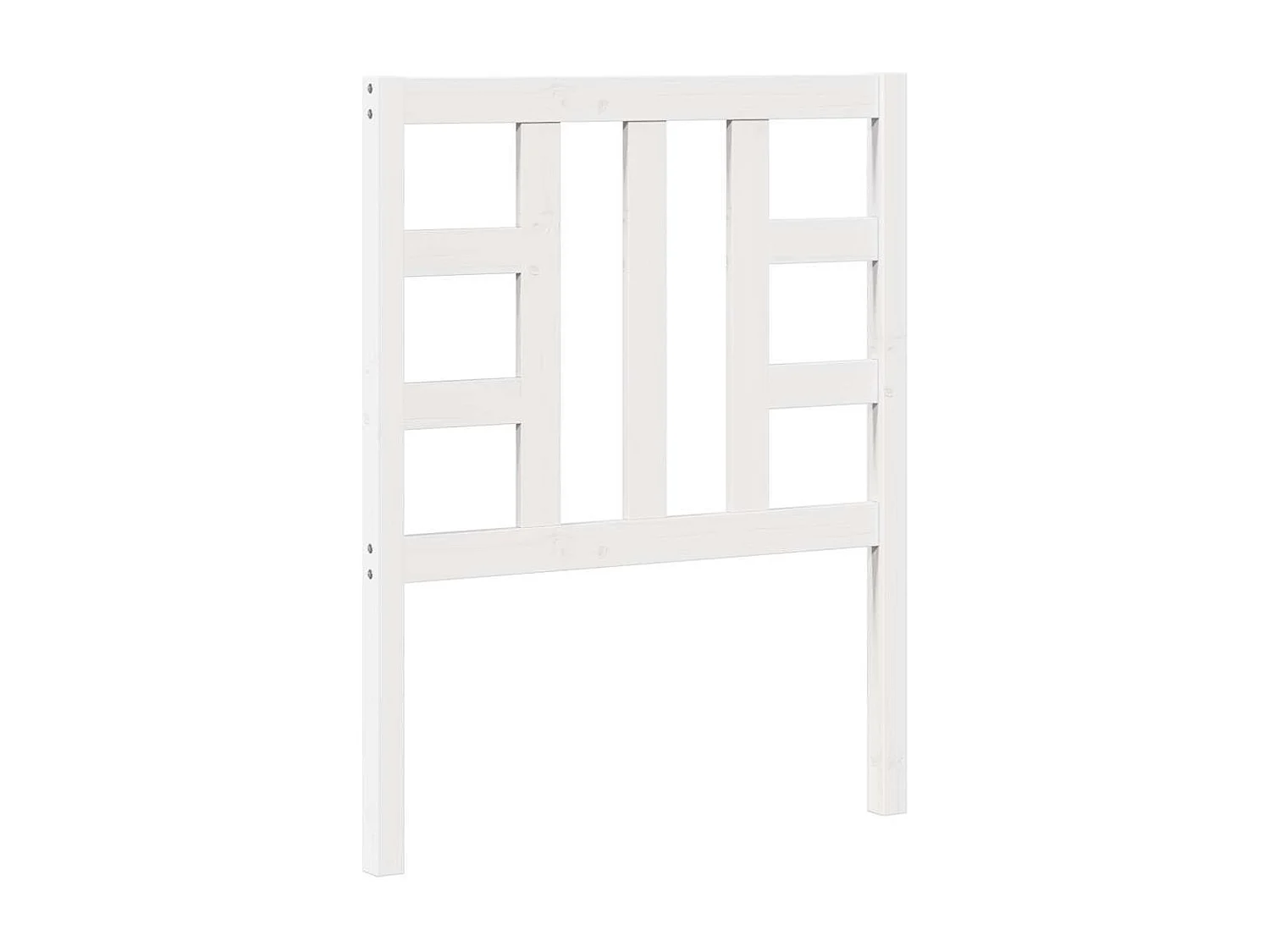 Tête de lit Blanc 81x4x100 cm Bois massif de pin