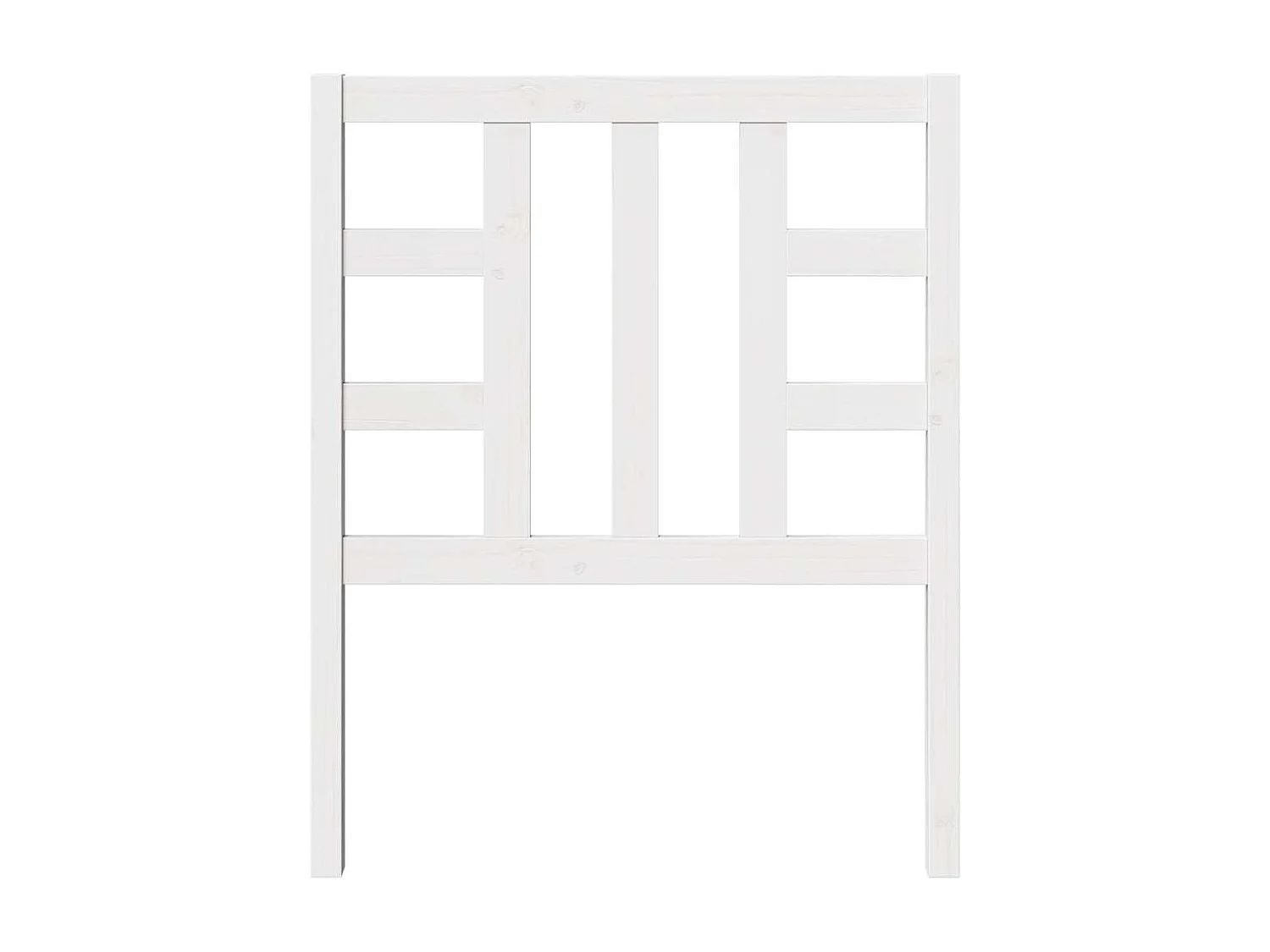 Tête de lit Blanc 81x4x100 cm Bois massif de pin