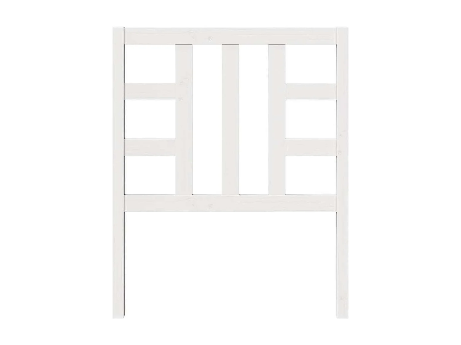 Tête de lit Blanc 81x4x100 cm Bois massif de pin