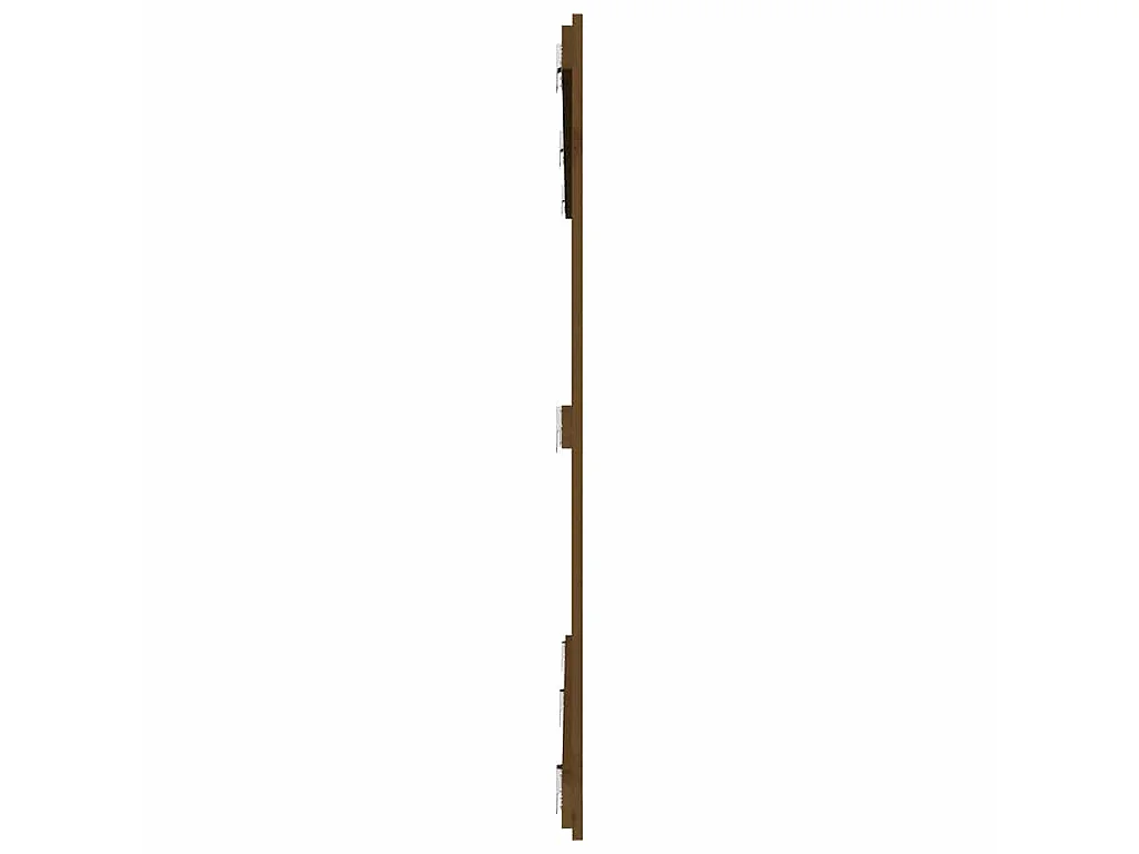 Wand-Kopfteil Honigbraun 204x3x110 cm Massivholz Kiefer