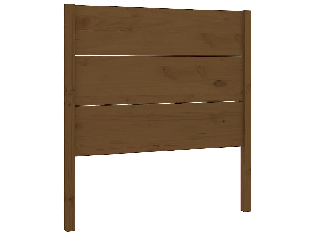 Hoofdbord 81x4x100 cm massief grenenhout honingbruin
