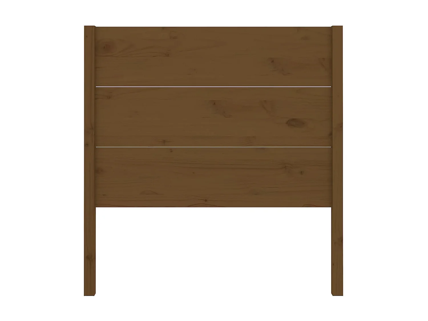 Hoofdbord 81x4x100 cm massief grenenhout honingbruin