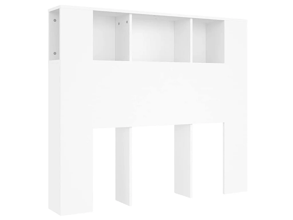Mobiletto con testiera bianco 120x18,5x102,5 cm