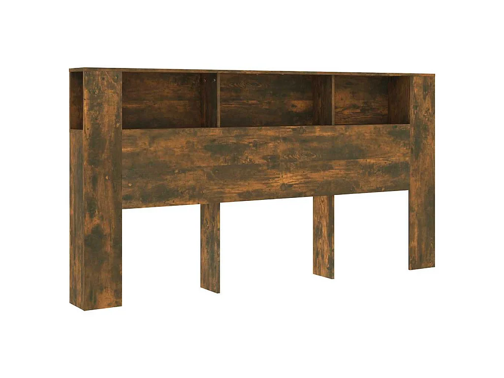 Hoofdbordkast 200x18,5x104,5 cm gerookt eikenkleurig