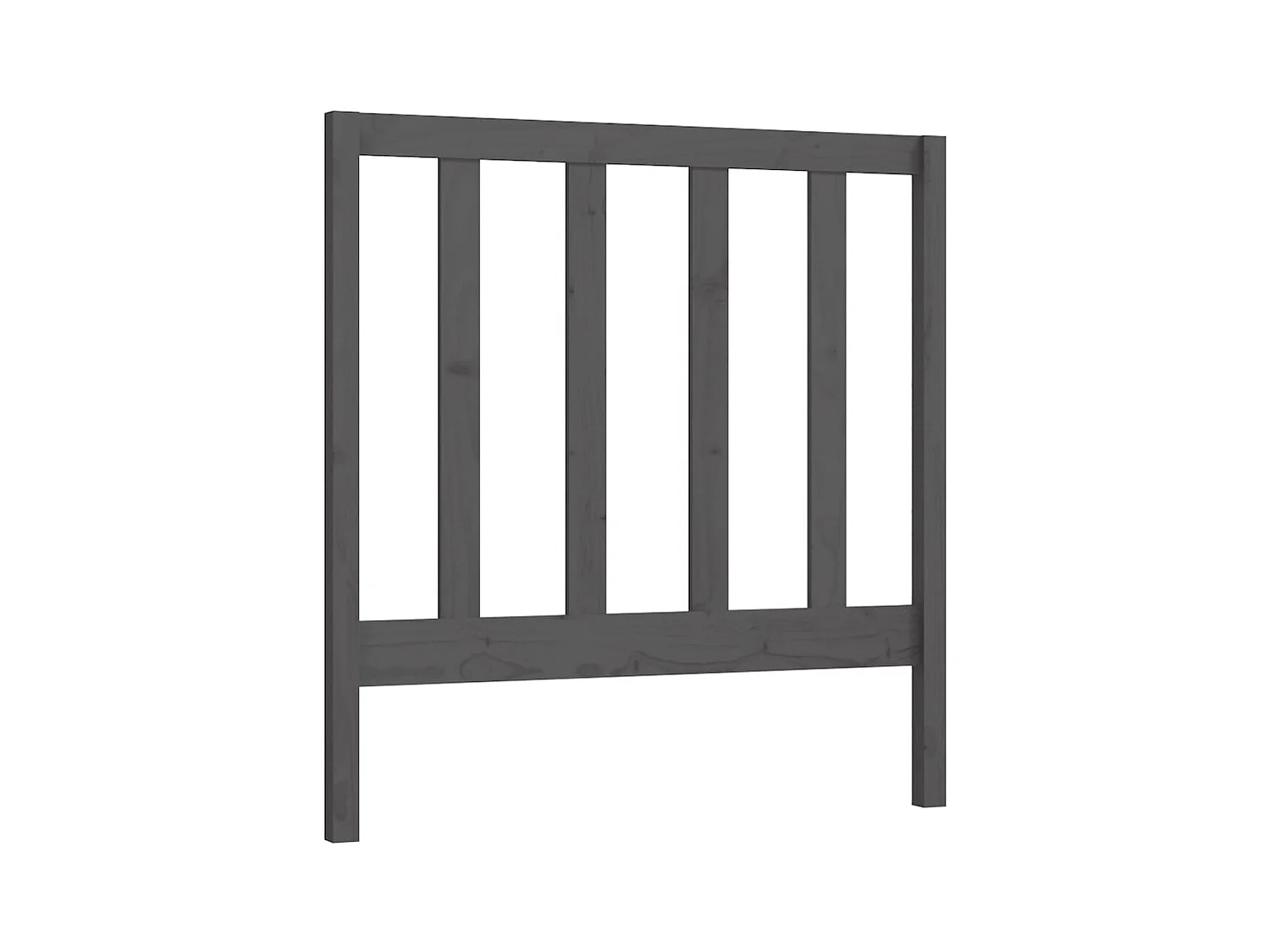 Tête de lit Gris 81x4x100 cm Bois massif de pin
