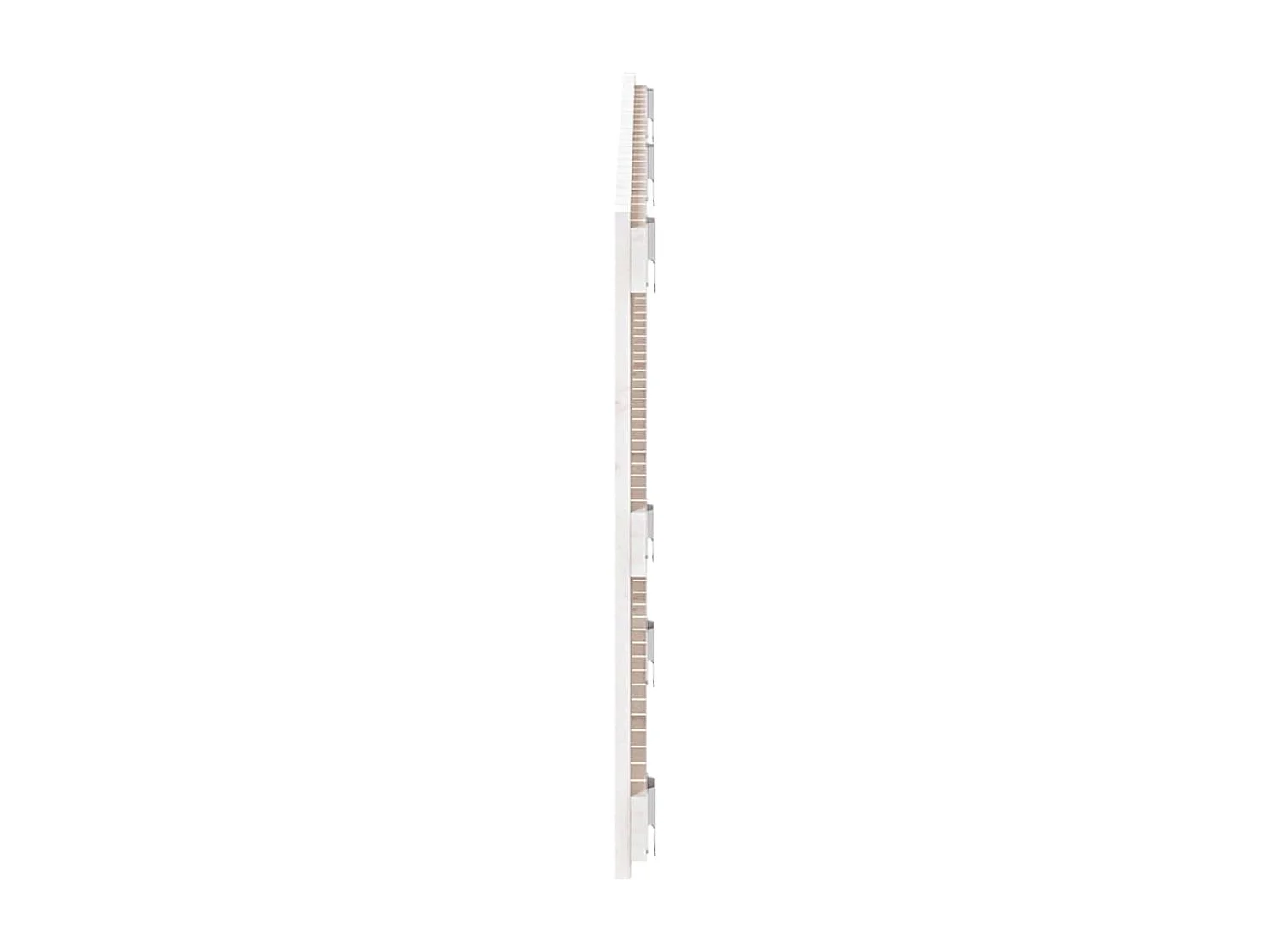 Cabecero de cama de pared madera maciza pino blanco 147x3x60 cm