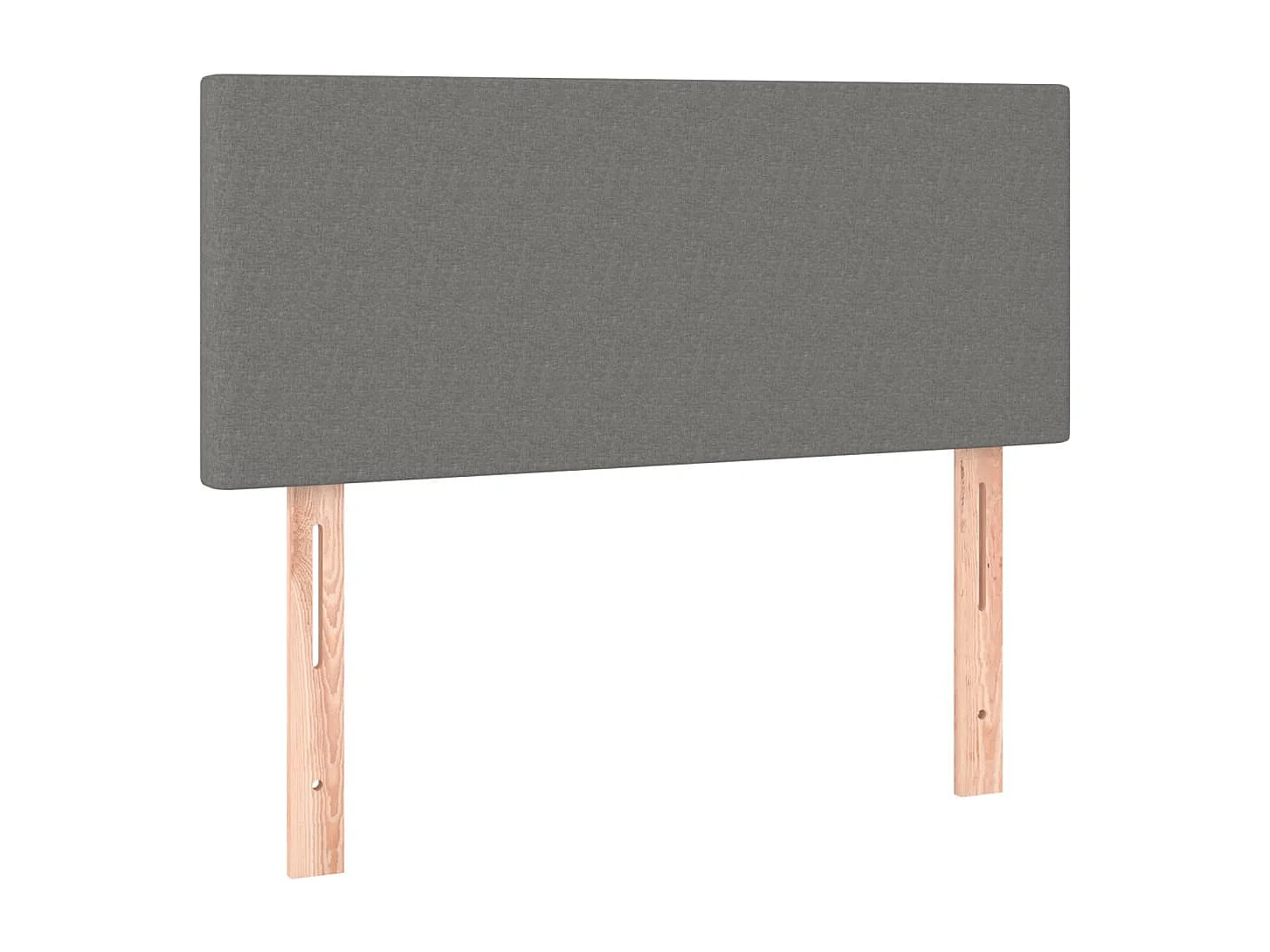 Hoofdbord 80x5x78/88 cm stof donkergrijs