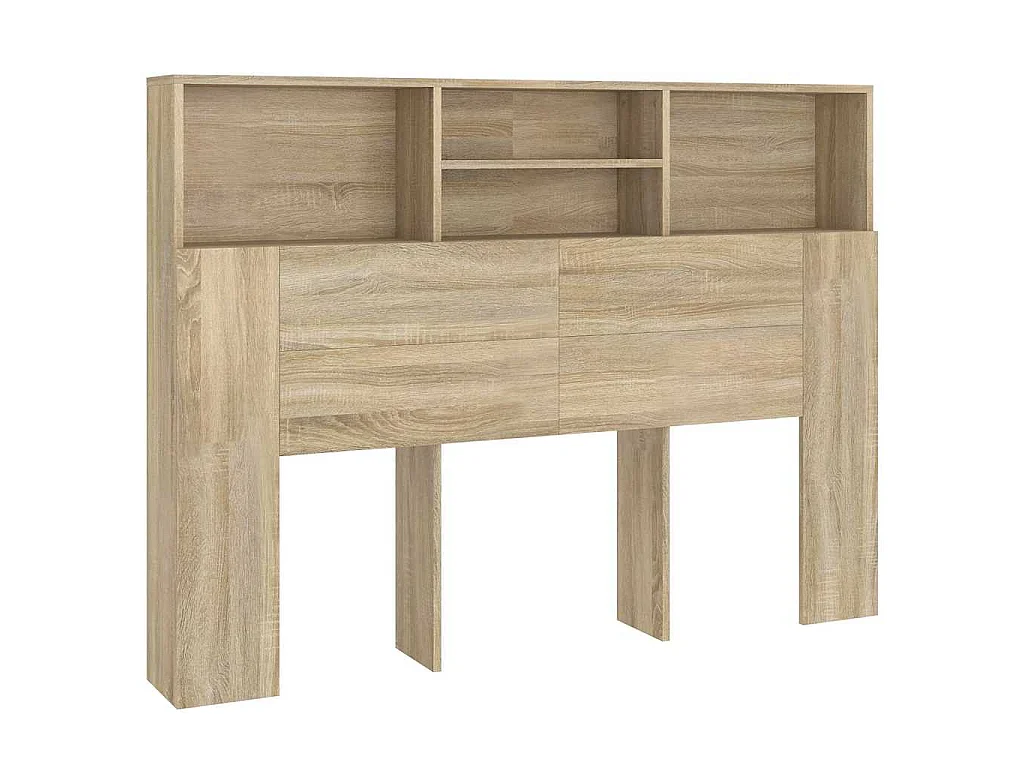 Armoire à tête de lit Chêne Sonoma 140x19x103,5 cm