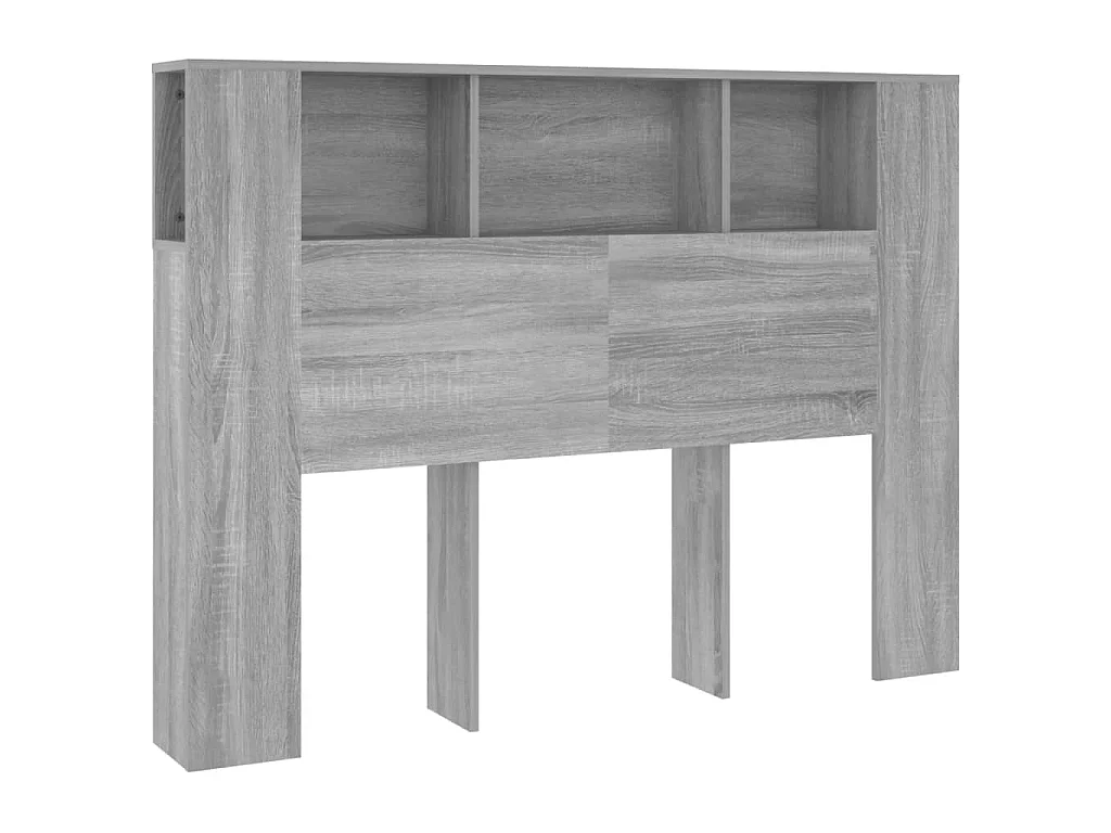 Testiera con Scomparti Grigio Sonoma 140x18,5x104,5 cm