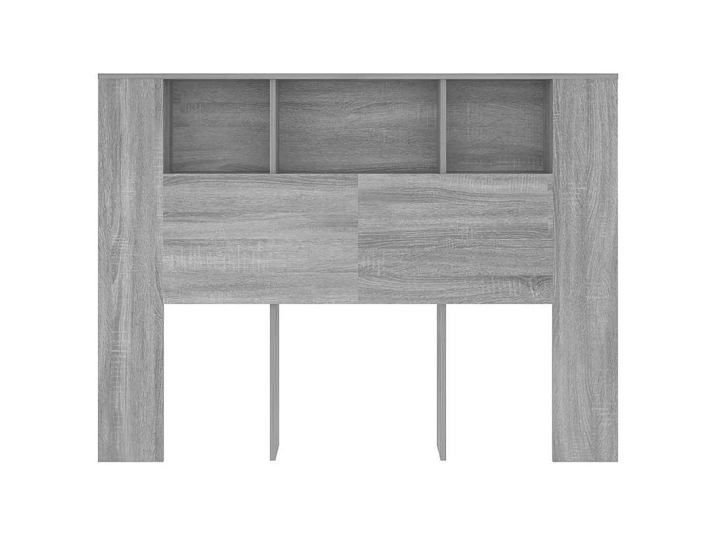 Armoire de tête de lit Sonoma gris 140x18,5x104,5 cm