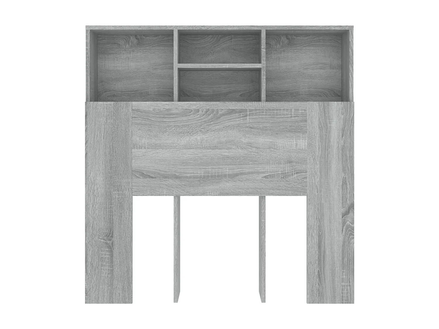 Testiera con Contenitore Grigio Sonoma 100x19x103,5 cm