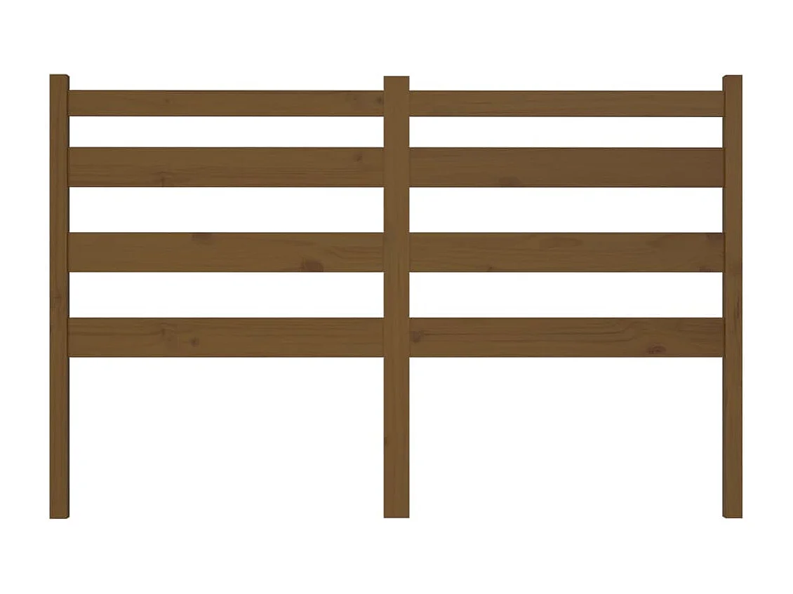 Tête de lit Marron miel 146x4x100 cm Bois massif de pin