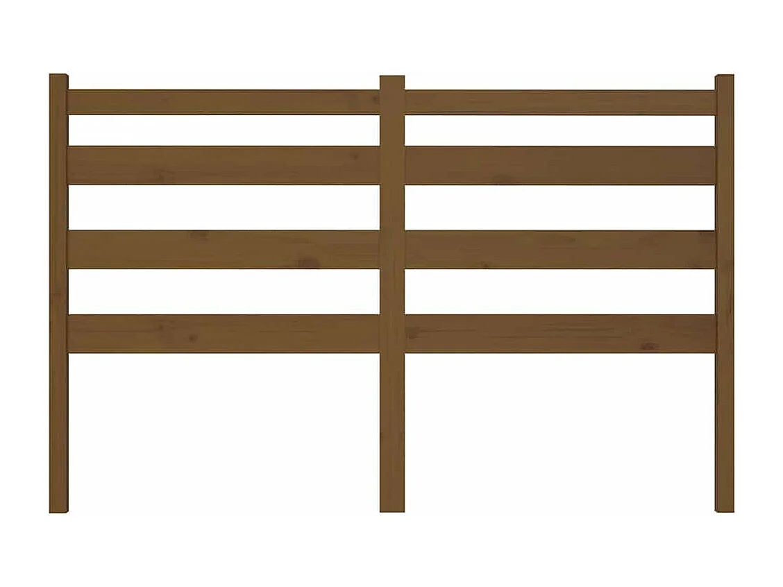 Tête de lit Marron miel 146x4x100 cm Bois massif de pin