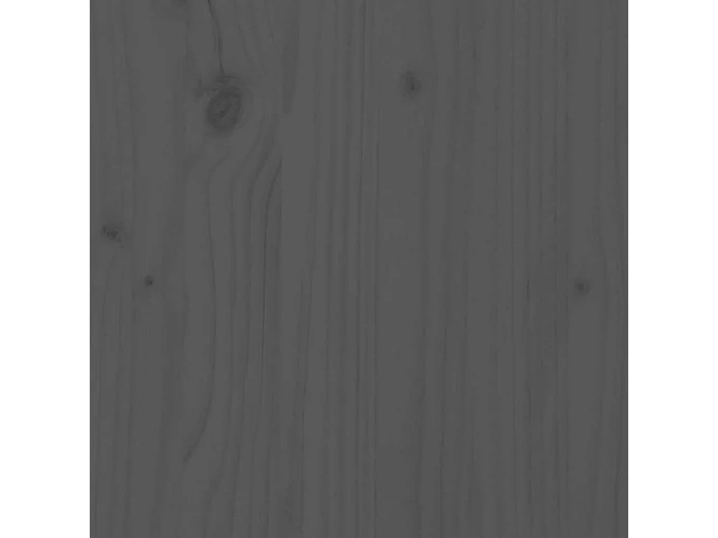 Tête de lit Gris 166x4x100 cm Bois massif de pin