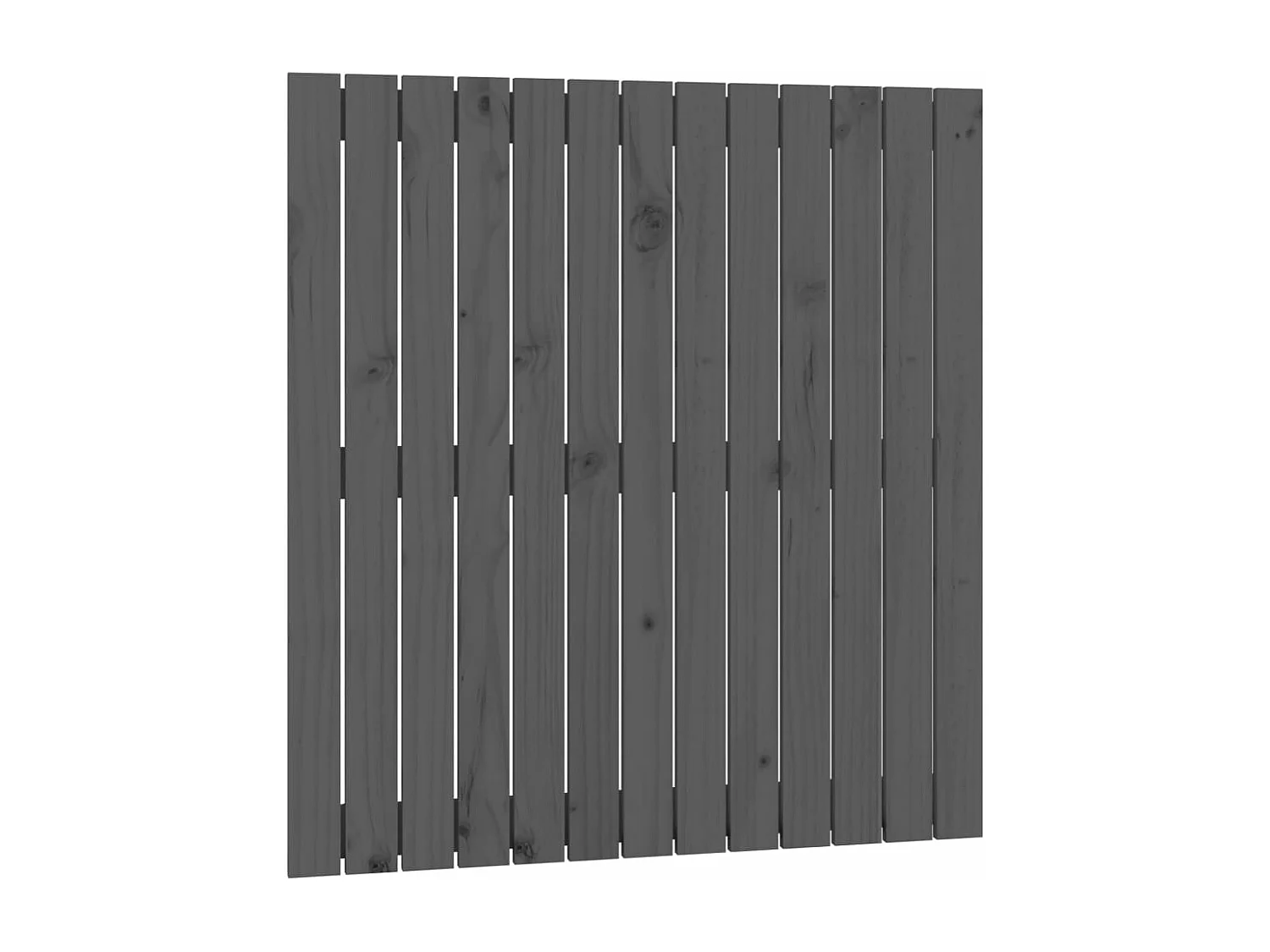 Tête de lit murale Gris 82,5x3x90 cm Bois massif de pin