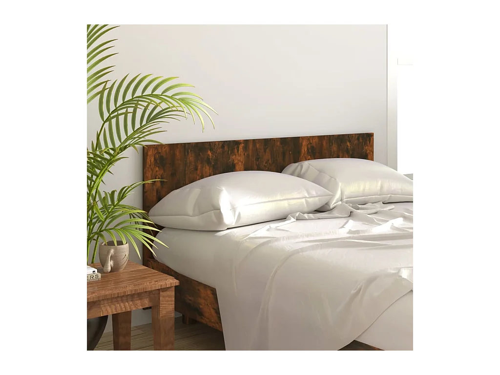 Tête de lit Chêne fumé 160x1,5x80 cm Bois d'ingénierie