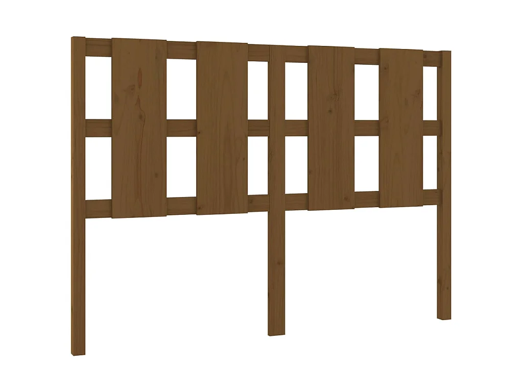 Tête de lit Marron miel 125,5x4x100 cm Bois massif de pin