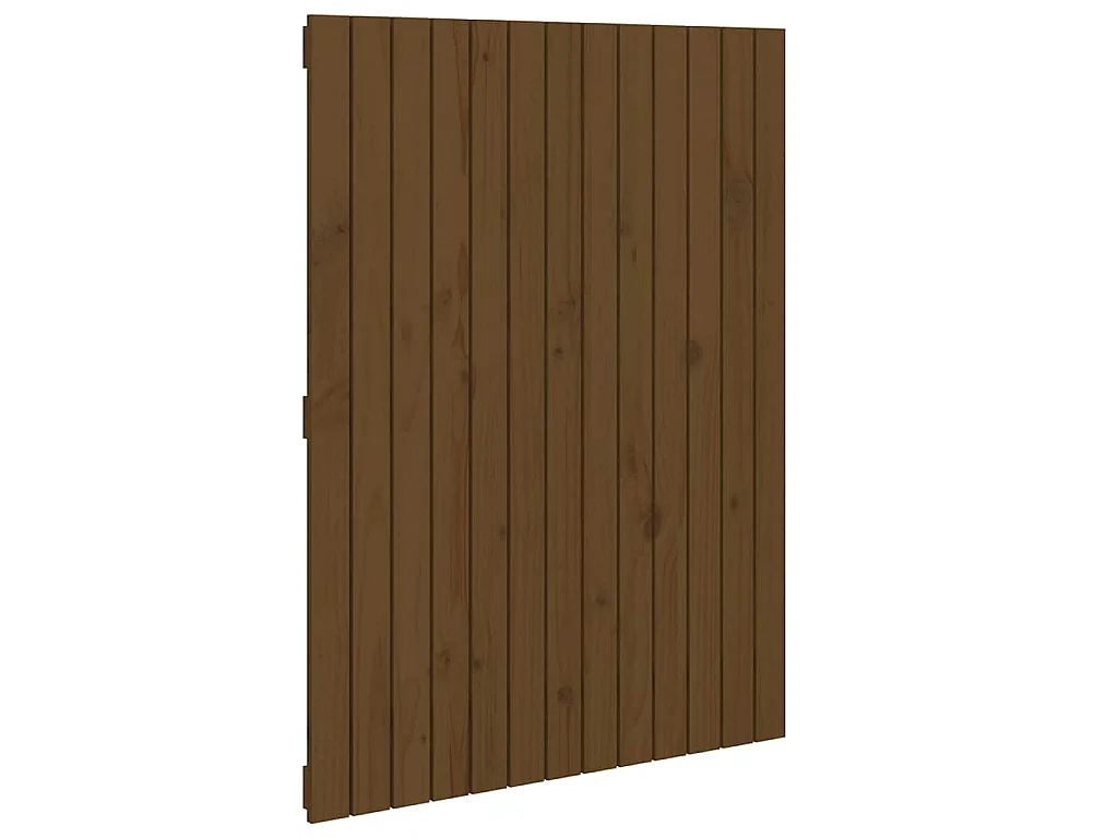 Tête de lit murale Marron miel 82,5x3x110 cm Bois massif de pin