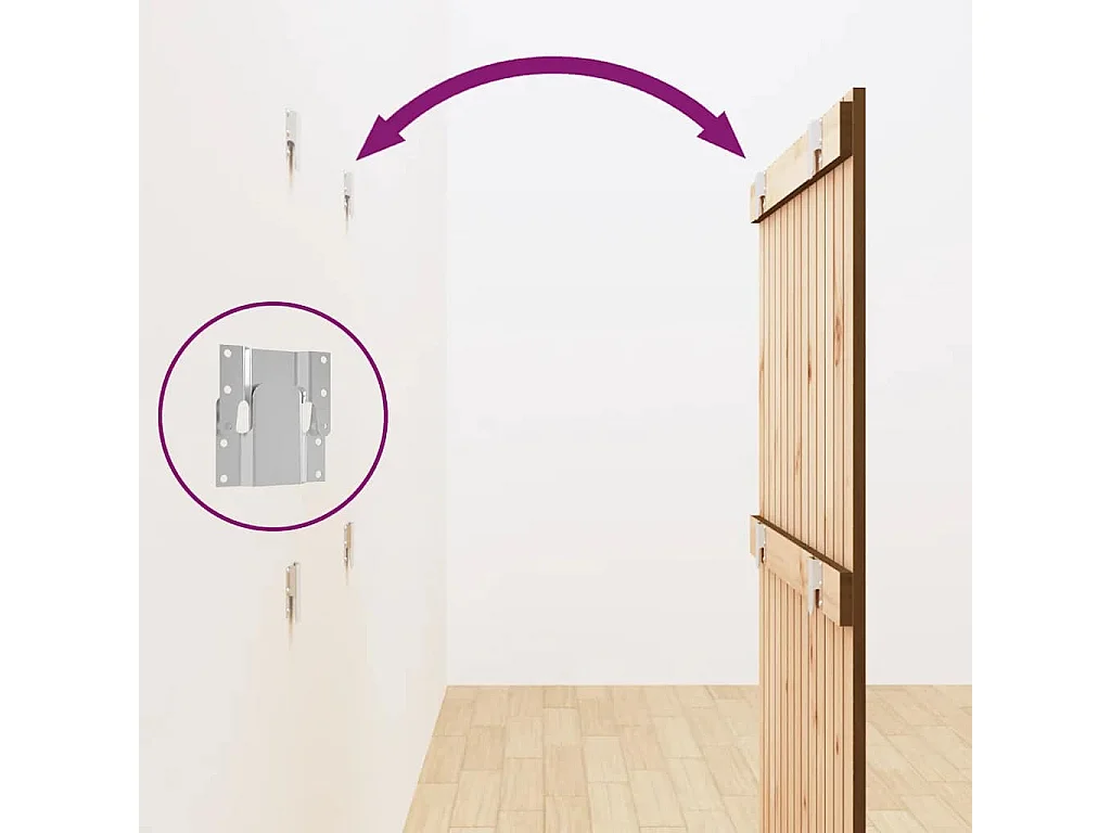 Tête de lit murale Marron miel 82,5x3x110 cm Bois massif de pin