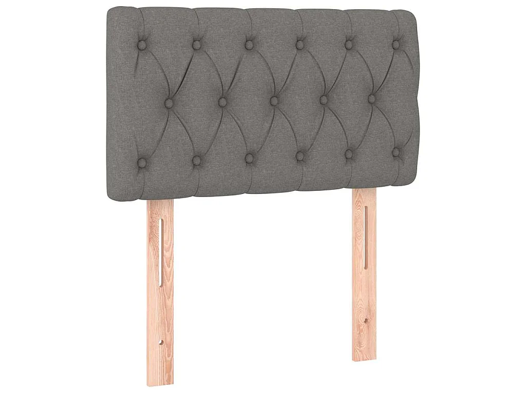 Tête de lit Gris foncé 80x7x78/88 cm Tissu