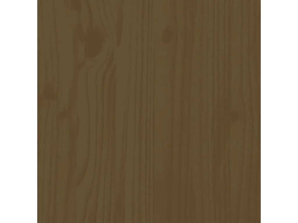Cabecero de cama madera maciza de pino marrón miel 126x4x100 cm