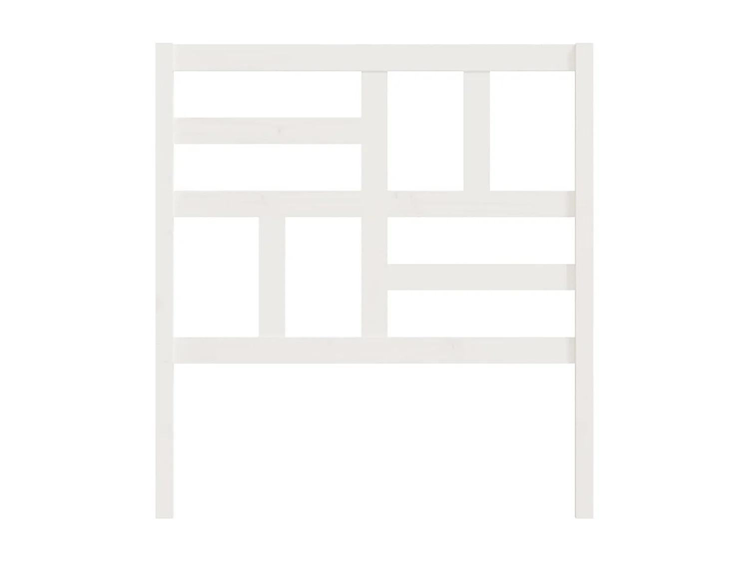 Tête de lit Blanc 81x4x104 cm Bois massif de pin