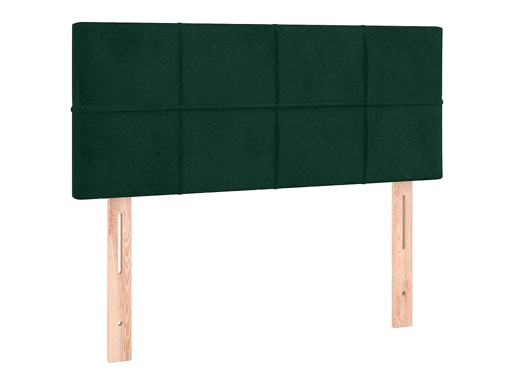 Testiera a LED Verde scuro 90x5x78/88 cm in Similpelle