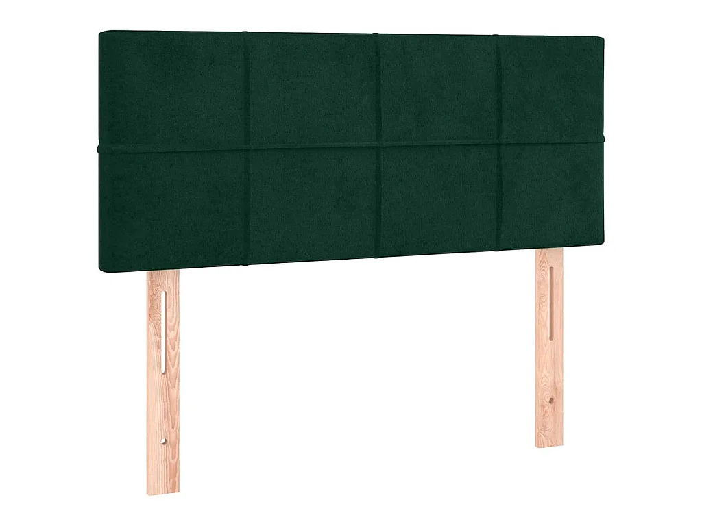 Testiera a LED Verde scuro 90x5x78/88 cm in Similpelle