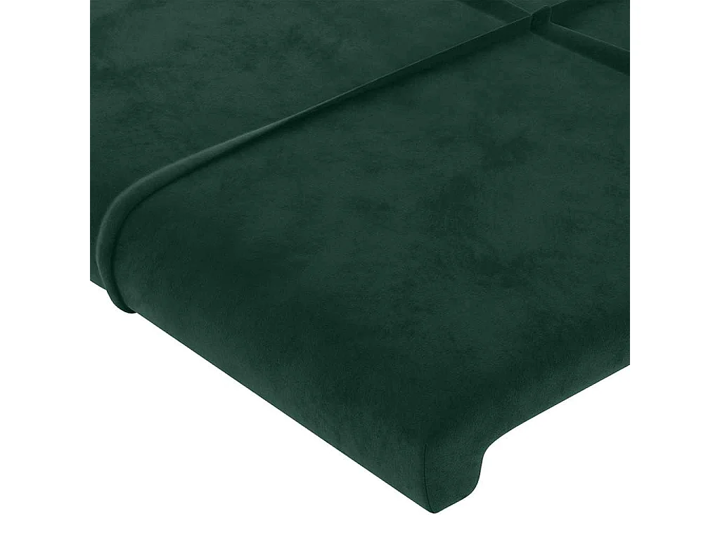 Testiera a LED Verde scuro 90x5x78/88 cm in Similpelle