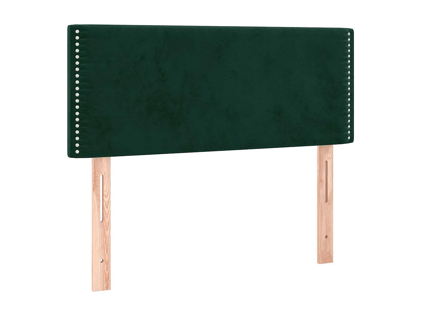 Tête de lit à LED Vert foncé 100x5x78/88 cm Velours