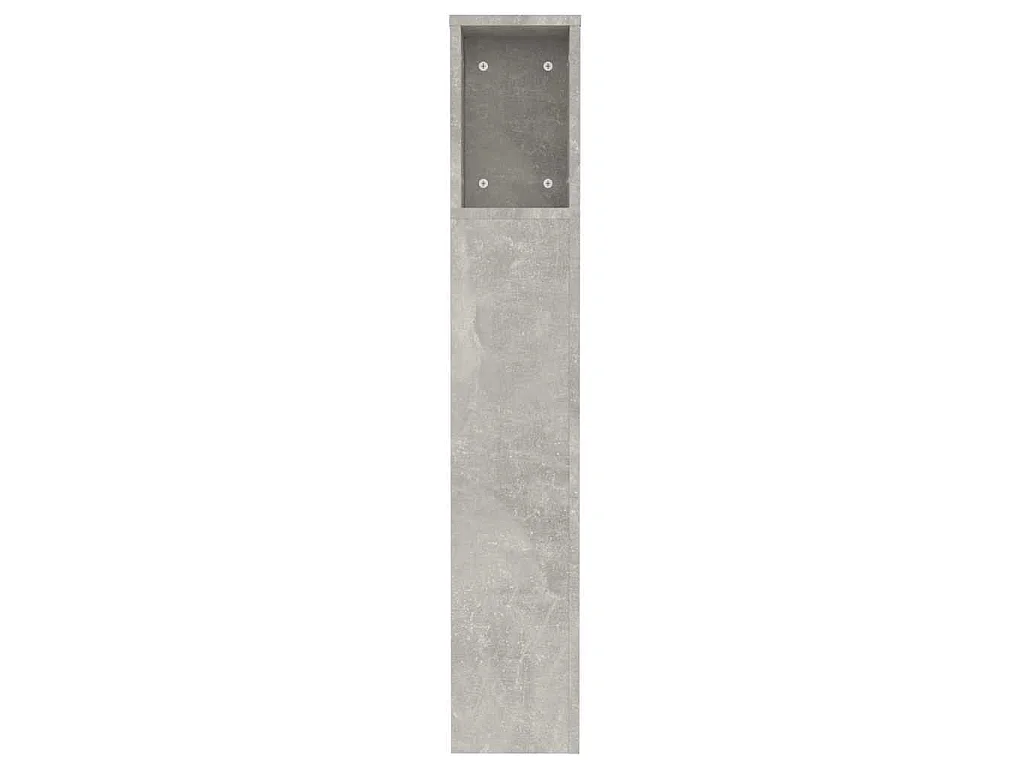 Testiera con Scomparti Grigio Cemento 120x18,5x102,5 cm