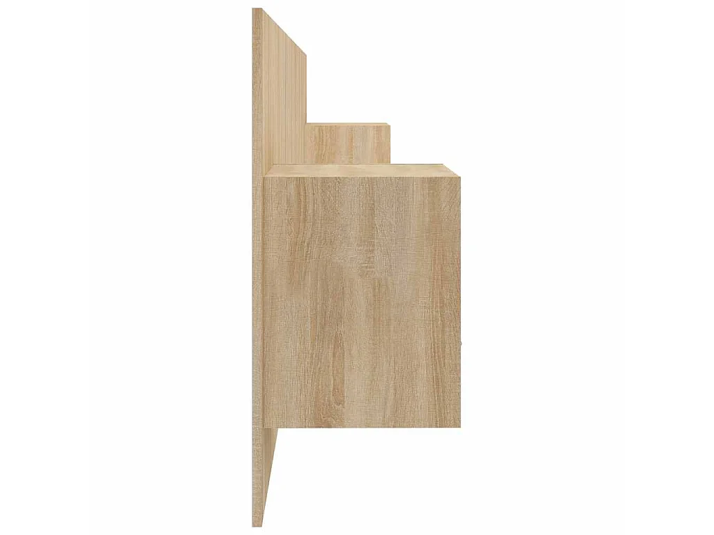 Hoofdbord met kastjes bewerkt hout sonoma eikenkleurig