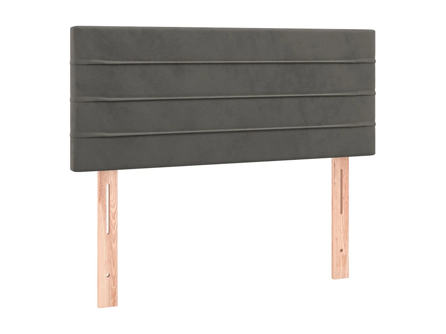 Hoofdbord LED 80x5x78/88 cm fluweel donkergrijs