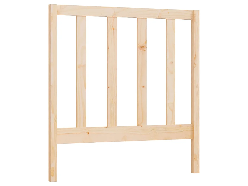 Testiera per Letto 81x4x100 cm in Legno Massello di Pino