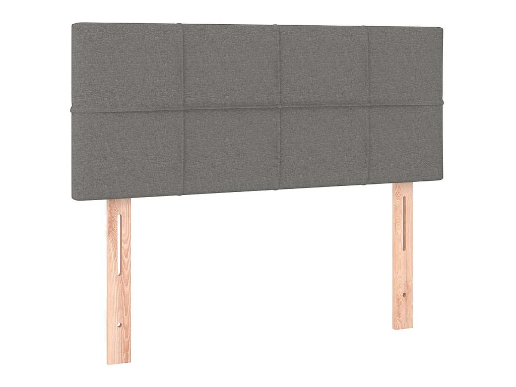 Hoofdbord LED 90x5x78/88 cm stof donkergrijs