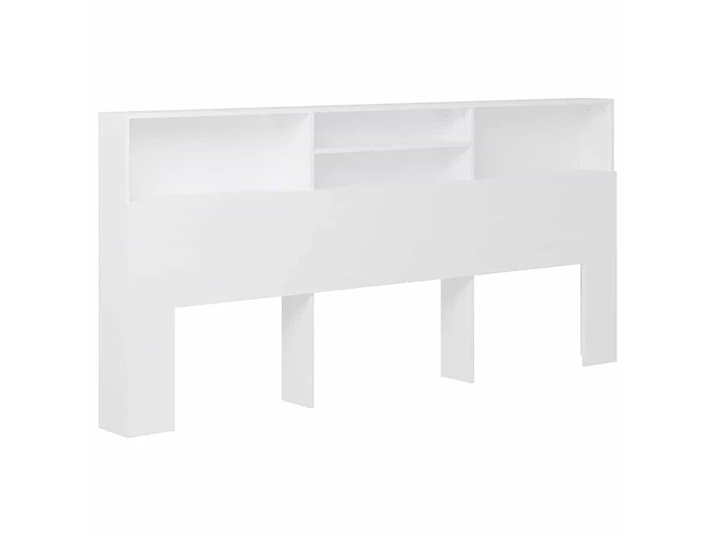 Armoire de tête de lit Blanc 220x19x101,5 cm