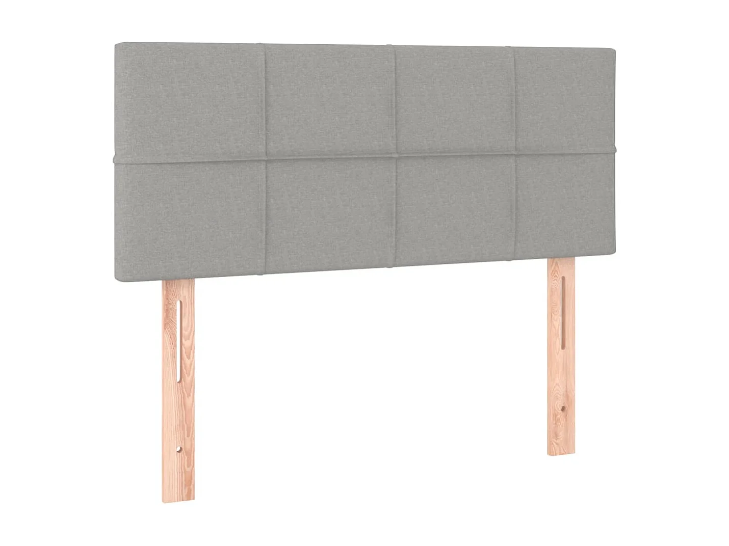 Hoofdbord LED 80x5x78/88 cm stof lichtgrijs