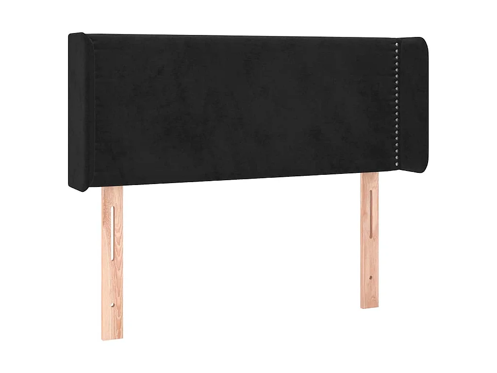 Tête de lit à LED Noir 103x16x78/88 cm Velours