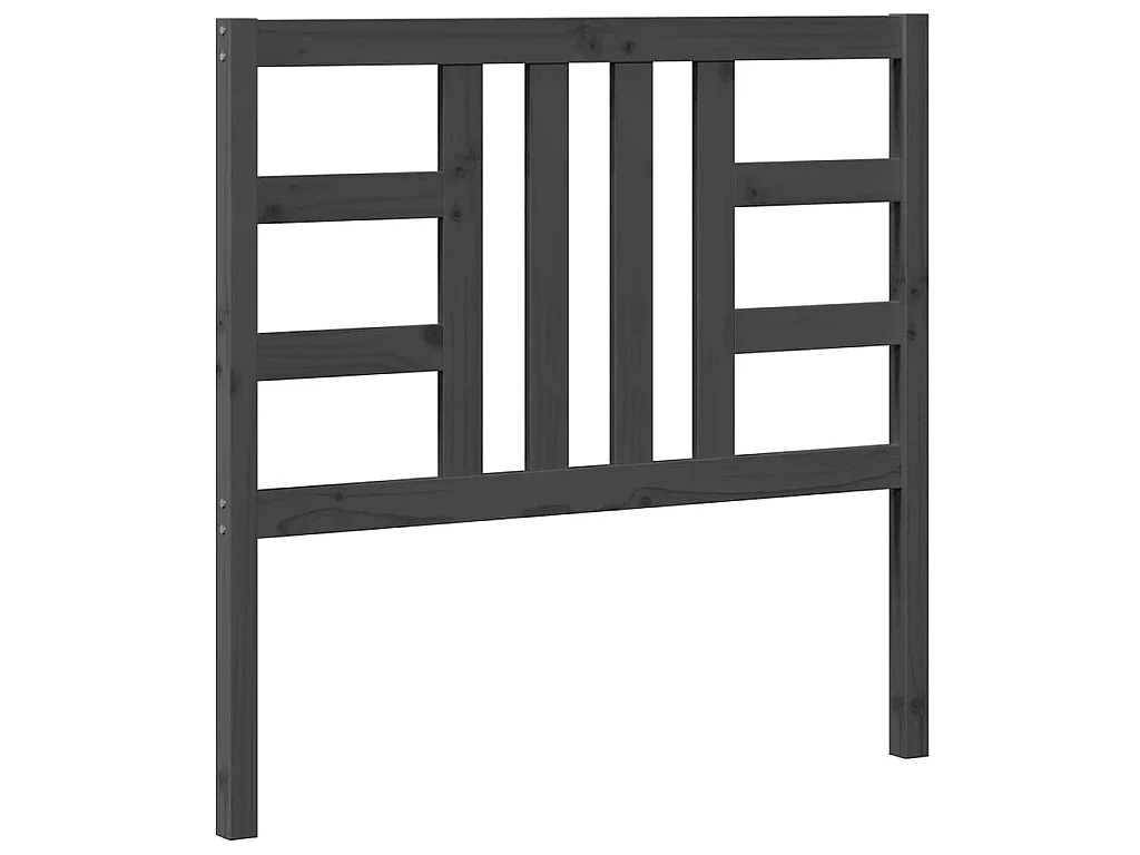 Tête de lit Gris 106x4x100 cm Bois massif de pin