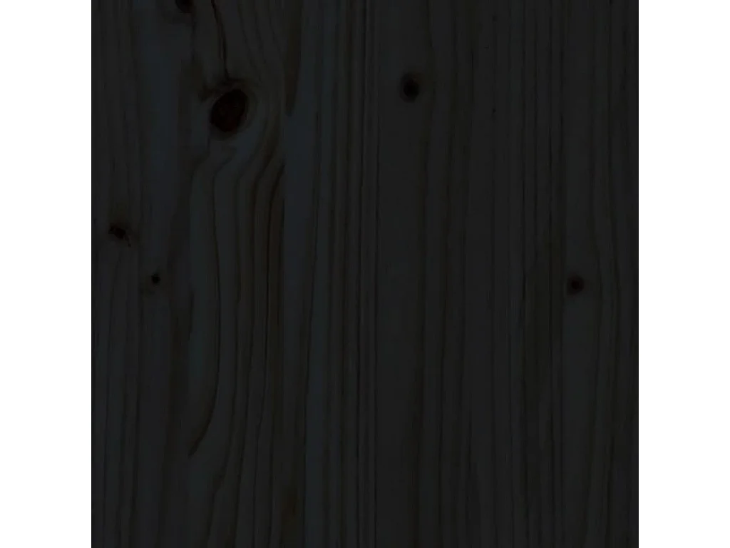 Tête de lit Noir 80,5x4x100 cm Bois massif de pin