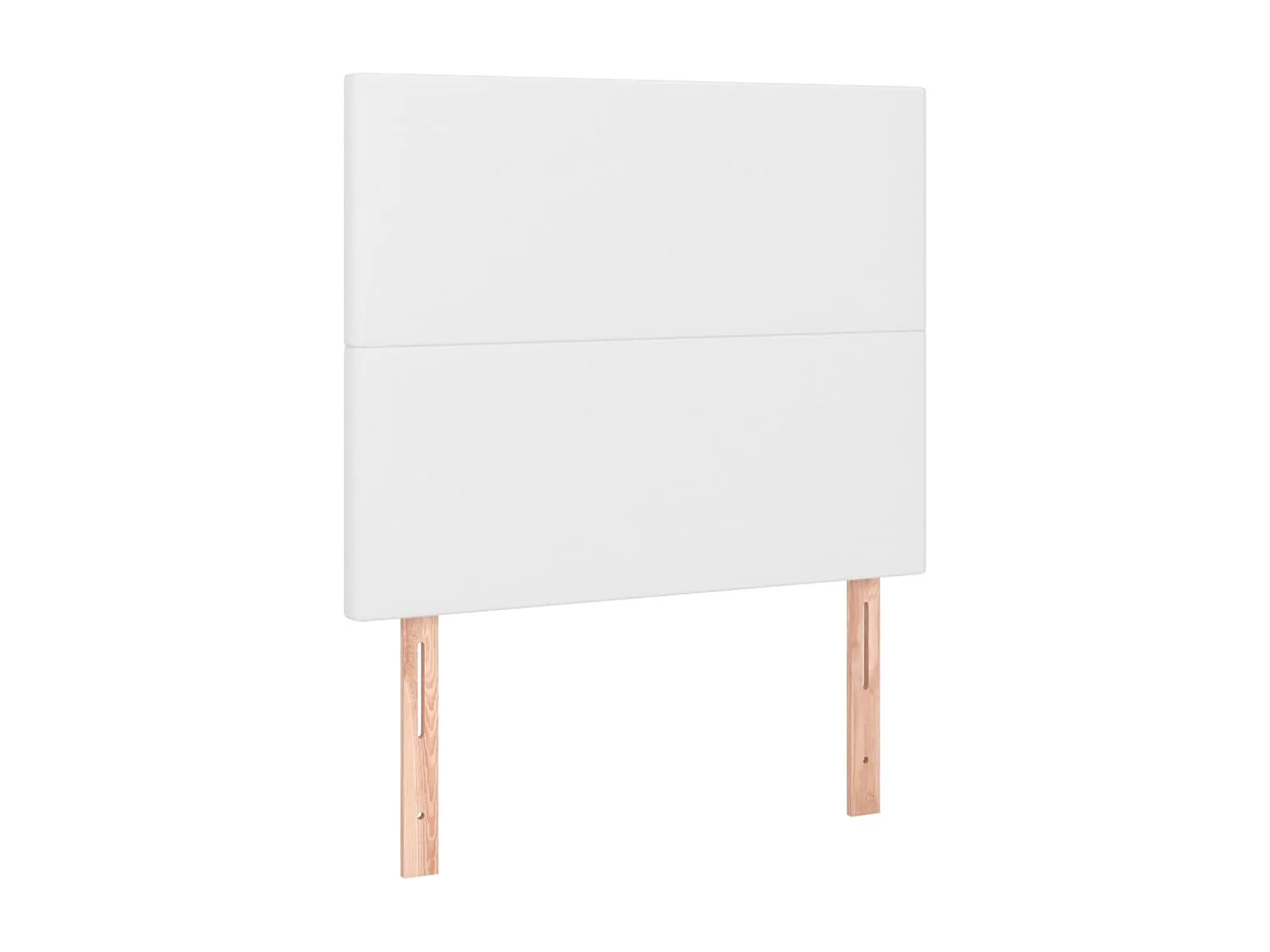 Cabeceira Branca 90x5x118/128 cm Couro Sintético