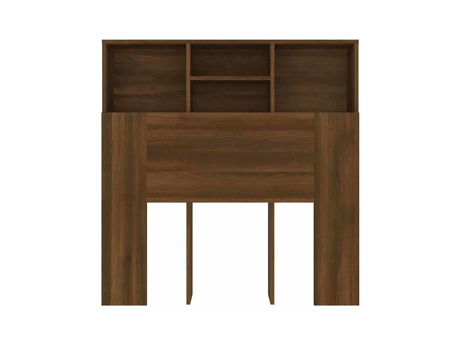 Testiera con Contenitore Rovere Marrone 100x19x103,5 cm