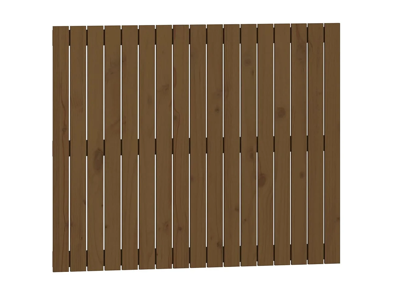 Cabeceira de parede 108x3x90 cm pinho maciço castanho-mel