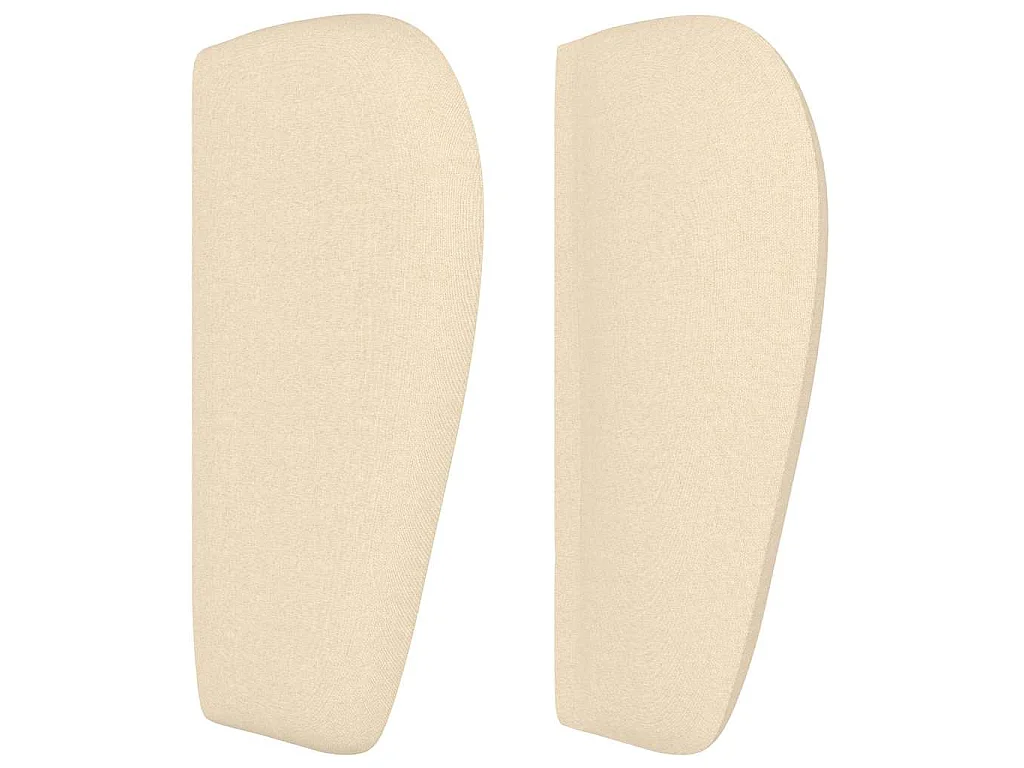 Tête de lit avec oreilles Crème 93x23x78/88 cm Tissu