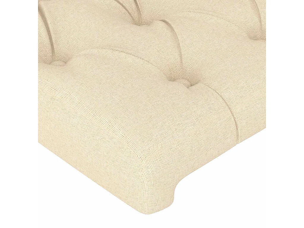 Tête de lit avec oreilles Crème 93x23x78/88 cm Tissu