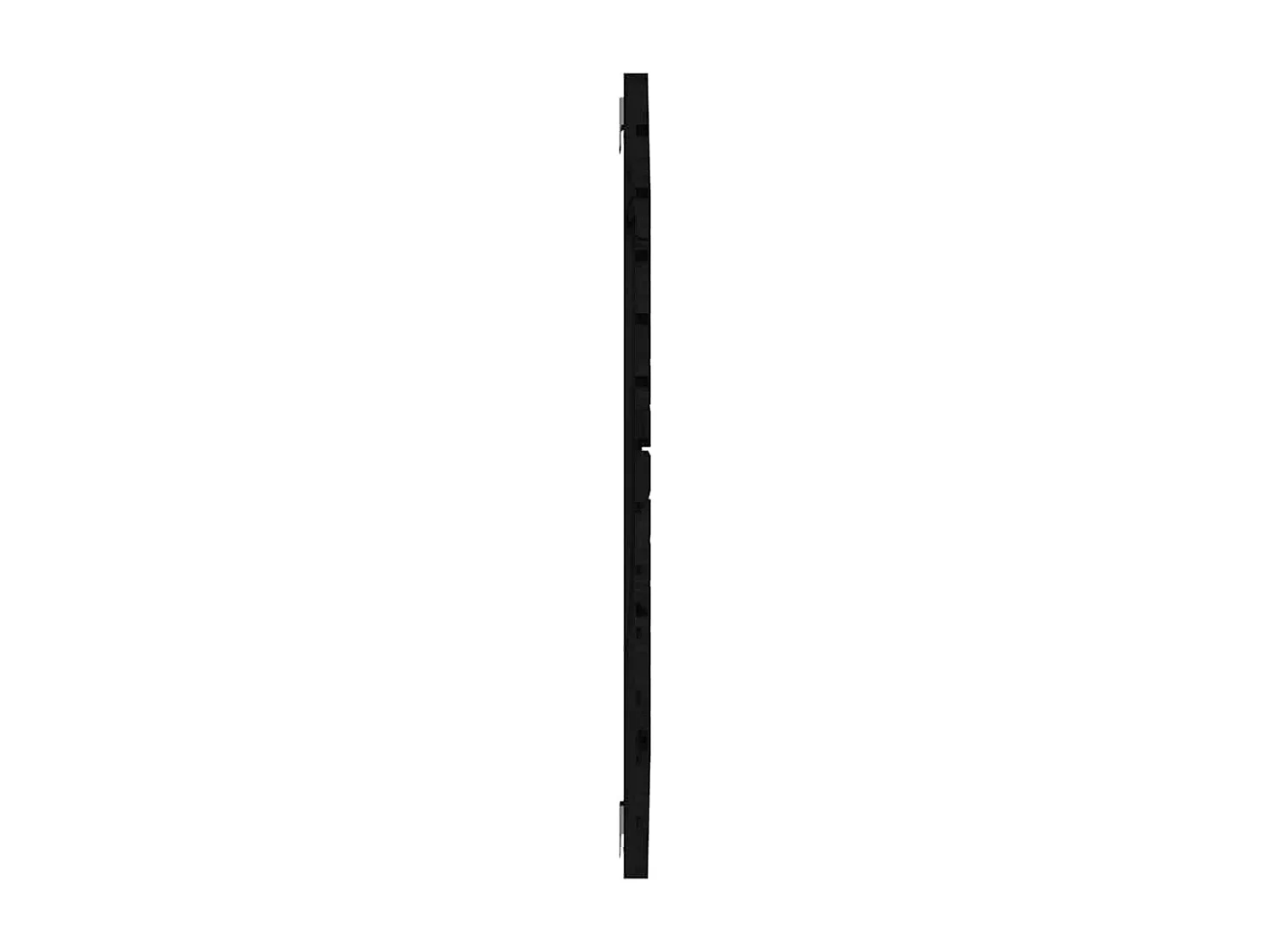 Tête de lit murale Noir 81x3x91,5 cm Bois massif de pin