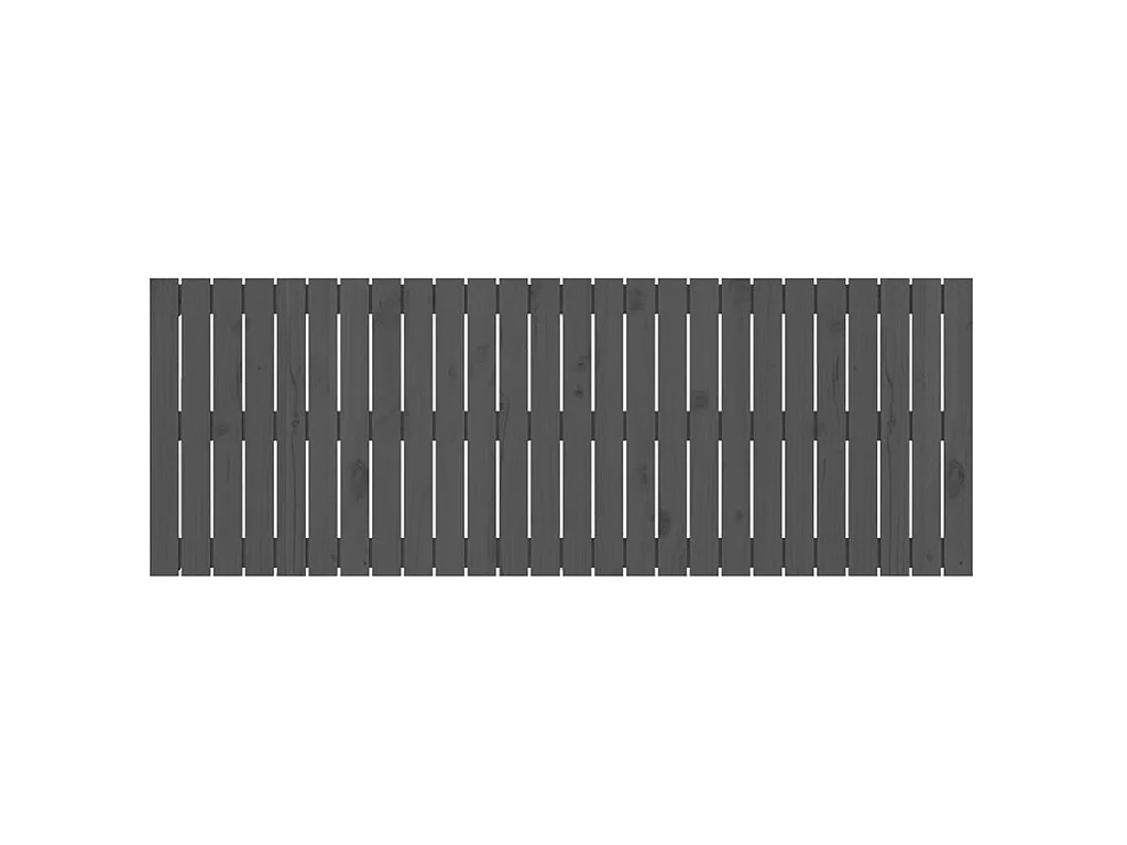 Wandhoofdbord 166x3x60 cm massief grenenhout grijs